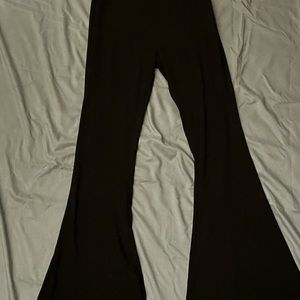 Black flare yoga pants